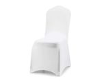 40 Pièces Moderne Housse De Chaise Extensible Blanche Pour Salle à Manger Bouquet De Mariage