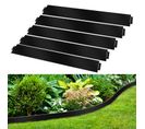 Bordure De Pelouse Durable Bordure De Gazon Plantes De Jardin Clôture En Métal 100x18cm 30m