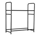 Étagère à Pneus En Fer Porte-pneu Support De Pneus Solide -  8 Pneus 107 X 46 X 117 Cm, Noir