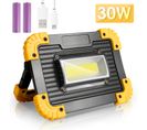 Projecteur LED Rechargeable 30w Projecteur Chantier Lumière De Travail 3 Modes Lanterne Usb