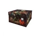 Lot De 2 Petites Boites De Rangement Flowers 28x21x14cm Multicolore