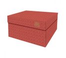 Boite De Rangement Velvet Red 39,5x32x21cm Rouge