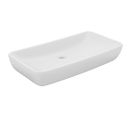 Lavabo À Poser Vasque Salle De Bain - De Luxe Rectangulaire Blanc Mat 71x38 Cm Céramique