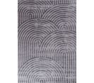 Tapis De Salon Gris Graphique Bianca 160x230 Cm