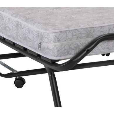 Très grand lit de camp pliant par Outsunny en polyester gris pour