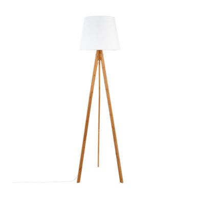 Soldes - Lampadaire noir avec abat-jour en verre H160 cm - Interior's