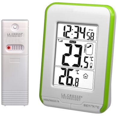 La Crosse Technology - WSTXEM02-TH Capteur thermomètre / Hygromètre  multi-canal - Blanc - Station météo thermomètre pluviomètre - Achat & prix