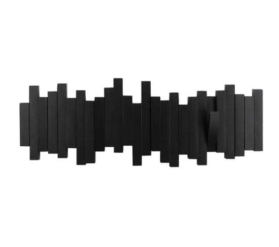 Porte Manteau Design Mural Sticks Noir