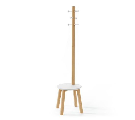 Porte Manteaux Tabouret Pillard Naturel