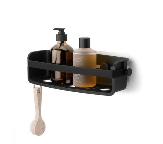 Etagère De Douche à Ventouse Flex Noir