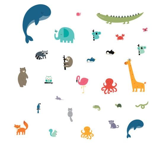 Stickers - Animaux - Hauteur 44,1 Cm