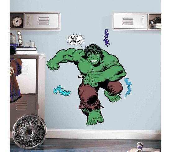 Stickers Géants Marvel - Modèle Hulk 110x106cm