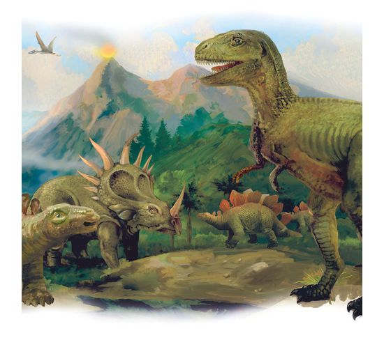 Stickers - Dinosaures Géants - Hauteur 45,7 Cm