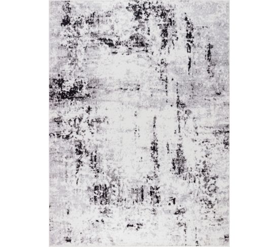 Tapis Abstrait Moderne Blanc/gris 152x213
