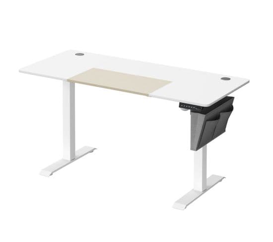 Bureau Assis Debout Électrique,60 X 140 X (72-120) Cm, Table Réglable En Hauteur, Mémoire 4 Hauteurs