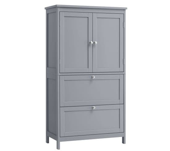 Armoire De Salle De Bain 30 X 60 X 110 Cm Gris Tourterelle