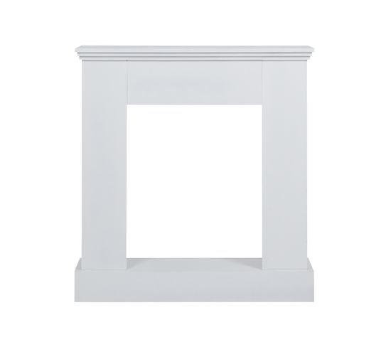 Cadre Decoratif Manteau De Cheminée Bois Blanc 98x93x23