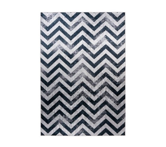 Tapis Moderne Amy En Polyester - Noir - 120x170 Cm