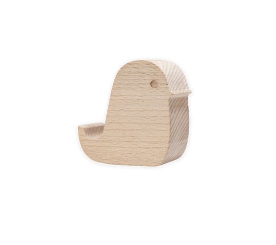 Support Téléphone Oiseau Beige