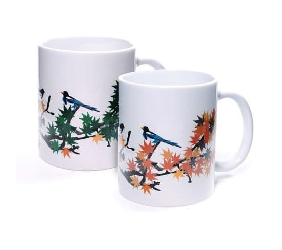 Mug Feuilles D'érable Morph Blanc