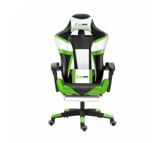 Chaise De Bureau Et Gaming Vert Herzberg Hg8082-grn