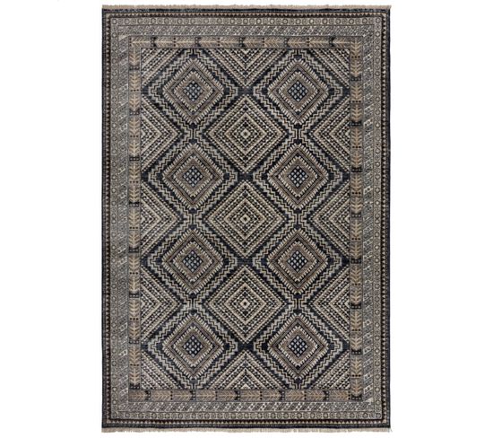 Tapis De Salon Style Orient Constantine En Polypropylène - Bleu - 120x170 Cm