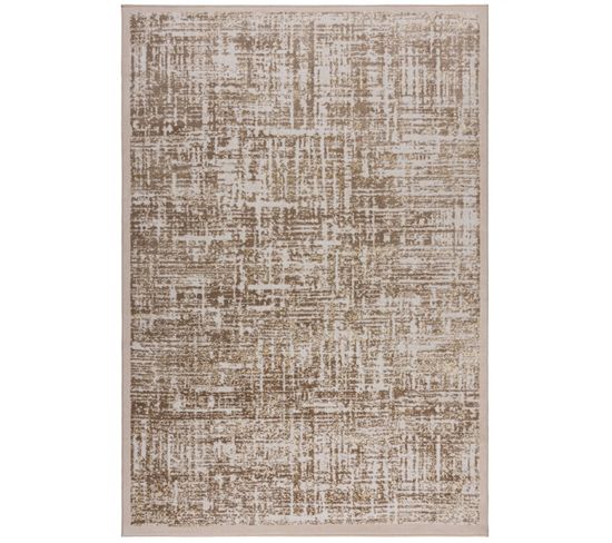 Tapis De Salon Moderne Echo En Polypropylène - Beige - 200x290 Cm