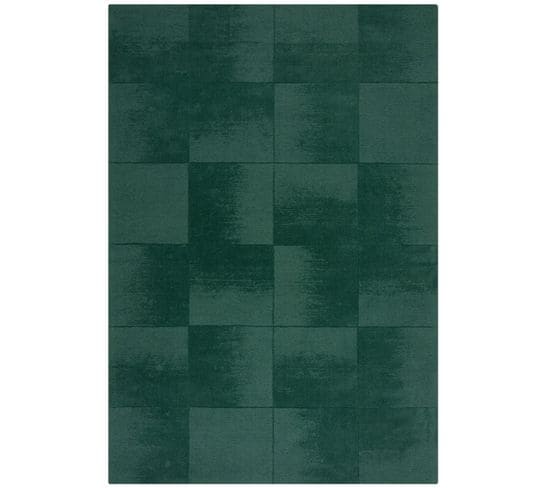 Tapis De Salon Moderne En Laine Carvo En Laine - Vert - 200x290 Cm