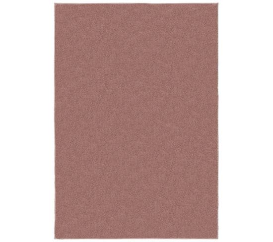 Tapis De Salon Moderne Épais Charly En Polyester - Rose - 80x150 Cm