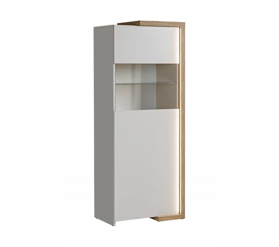 Meuble Vitrine De Rangement Cachemire 64x163x40cm Durak