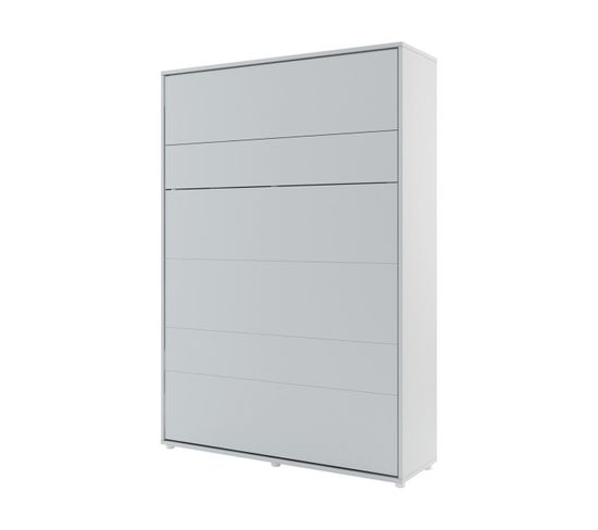 Lenart Armoire Lit Escamotable Vertical 140x200 Cm Gris Lit Rabattable Lit Mural"consus"