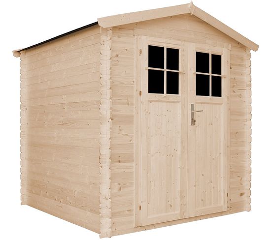 M343f - Abri De Jardin En Bois 3,53 M2 - Sans Plancher-Porte Verrouillable De Haute Qualité