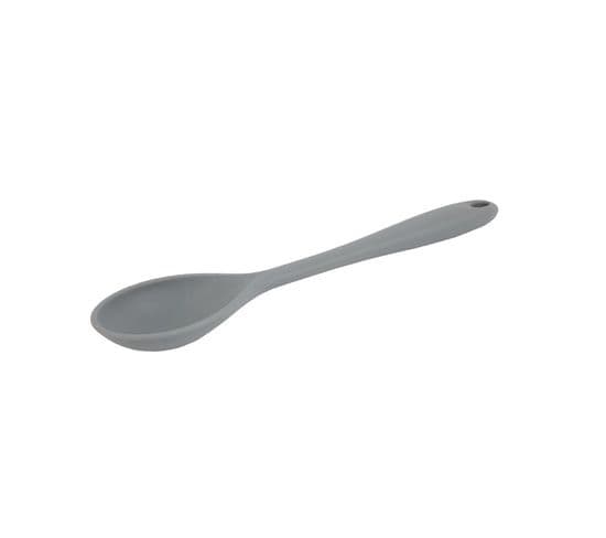 Cuillère Cuisine Professionnelle Grise En Silicone Résistant à La Chaleur - 275 Mm -