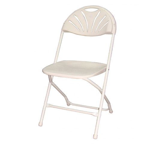 Chaise Pliante Modèle Boston M4 - Blanche - Lot De 8