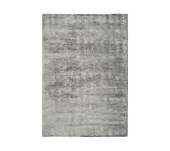 Tapis Moderne Fait Main Bridget En Viscose - Argent - 160x230 Cm