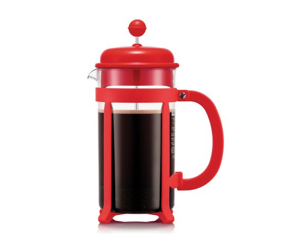 Cafetière Java à Piston 8 Tasses Rouge