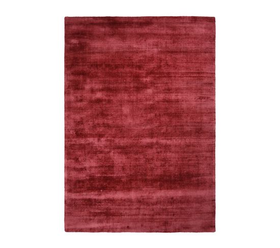 Tapis Moderne Luxor En Viscose - Rose Rouge - 200x290 Cm