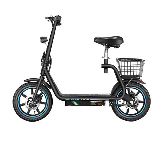 Scooter Électrique M5 Elite, Pneu 14pouces, Moteur 500w, Batterie 48v 13ah, Autonomie 40 ~ 45km