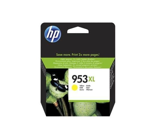 Cartouche D'encre Jaune Grande Capacité Hp 953xl - Authentique (f6u18ae)