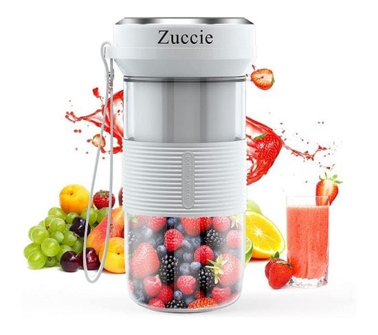 Mini Blender Portable Zuccie Bc9702g-white Blanc