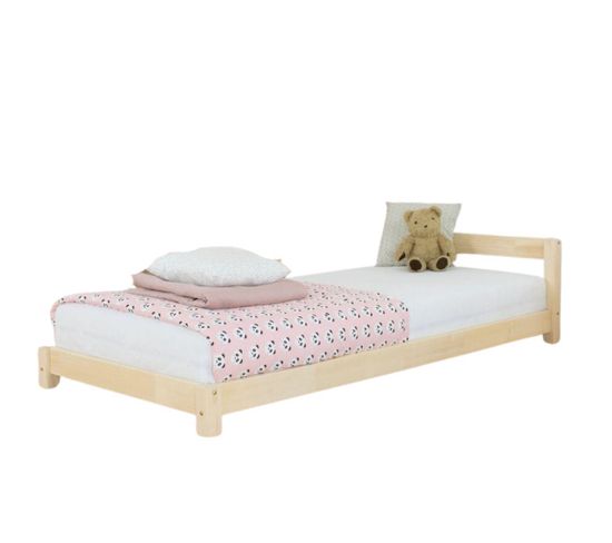 Lit Simple En Bois Dreamy Verni 90x200cm