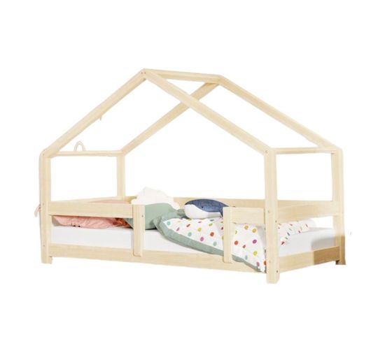 Lit Cabane Lucky 80x180cm Verni