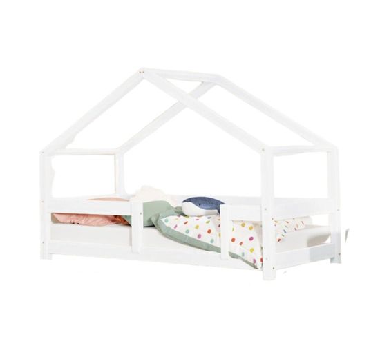 Lit Cabane Lucky 90x160cm Blanc