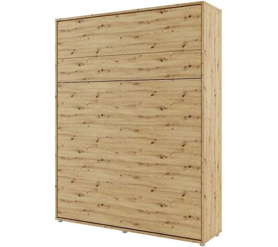 Lenart Armoire Lit Escamotable Vertical 160x200 Cm Chêne Artisan Lit Rabattable Lit Mural"consus"