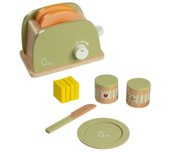 Grille-pain 11 Accessoires De Dinette Enfant Garçon Fille