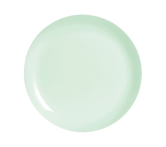 Assiette Plate Vert Pastel 25 Cm