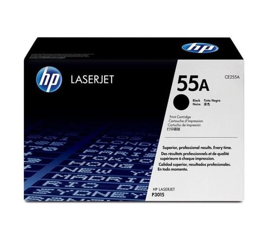 Cartouche Toner Laserjet Noir Authentique 55a (ce255a)