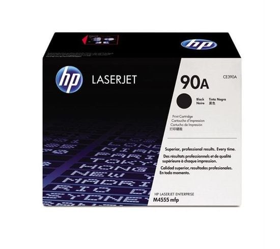 Toner Laserjet Noir Hp 90a Authentique (ce390a) Pour Hp Laserjet Enterprise M4555/m601/m602/m603