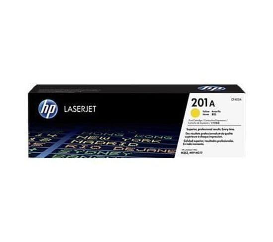 Toner Laserjet Jaune Hp 201a Authentique (cf402a) Pour Hp Color Laserjet Pro M252/m274/m277