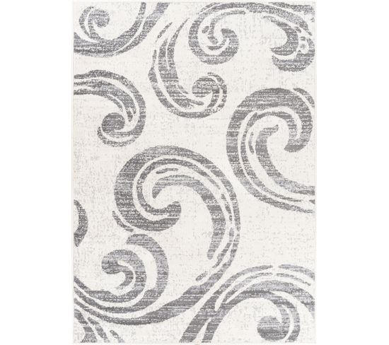 Tapis Scandinave Rétro Blanc/gris 200x275